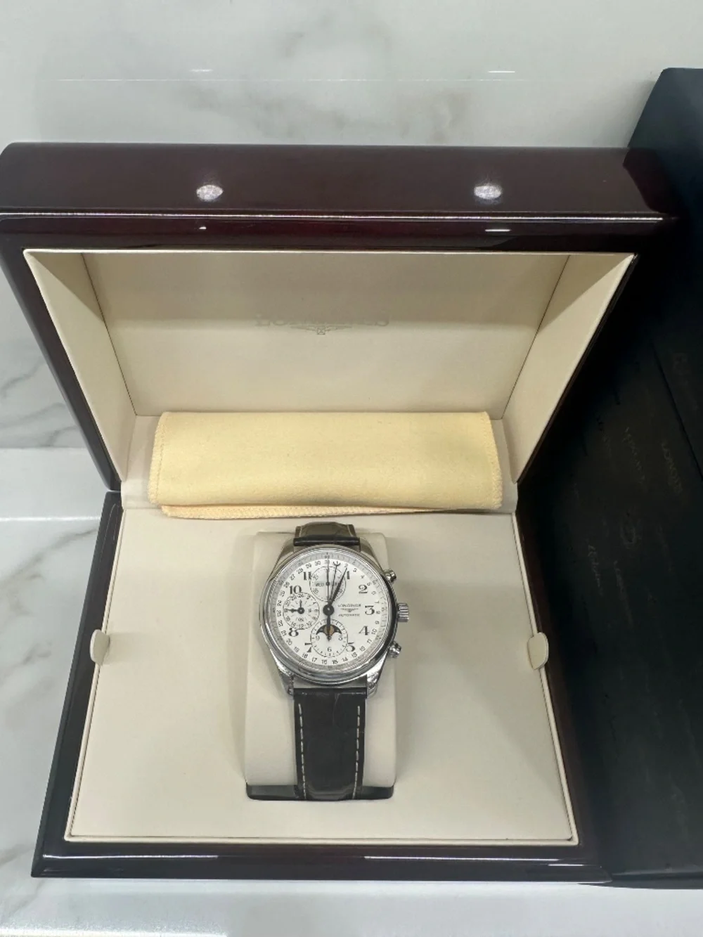 LONGINES Master Collection Chronograph Moonphase Watch - Picture 2 of 5